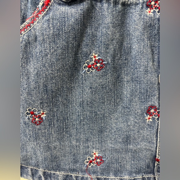 Vintage Faded Glory Knit and Denim Dress size 4/4T - Picture 3 of 9